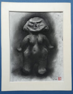 WP188　Jomon female mother statue /縄文の女性像　¥100,000　太子判288×379